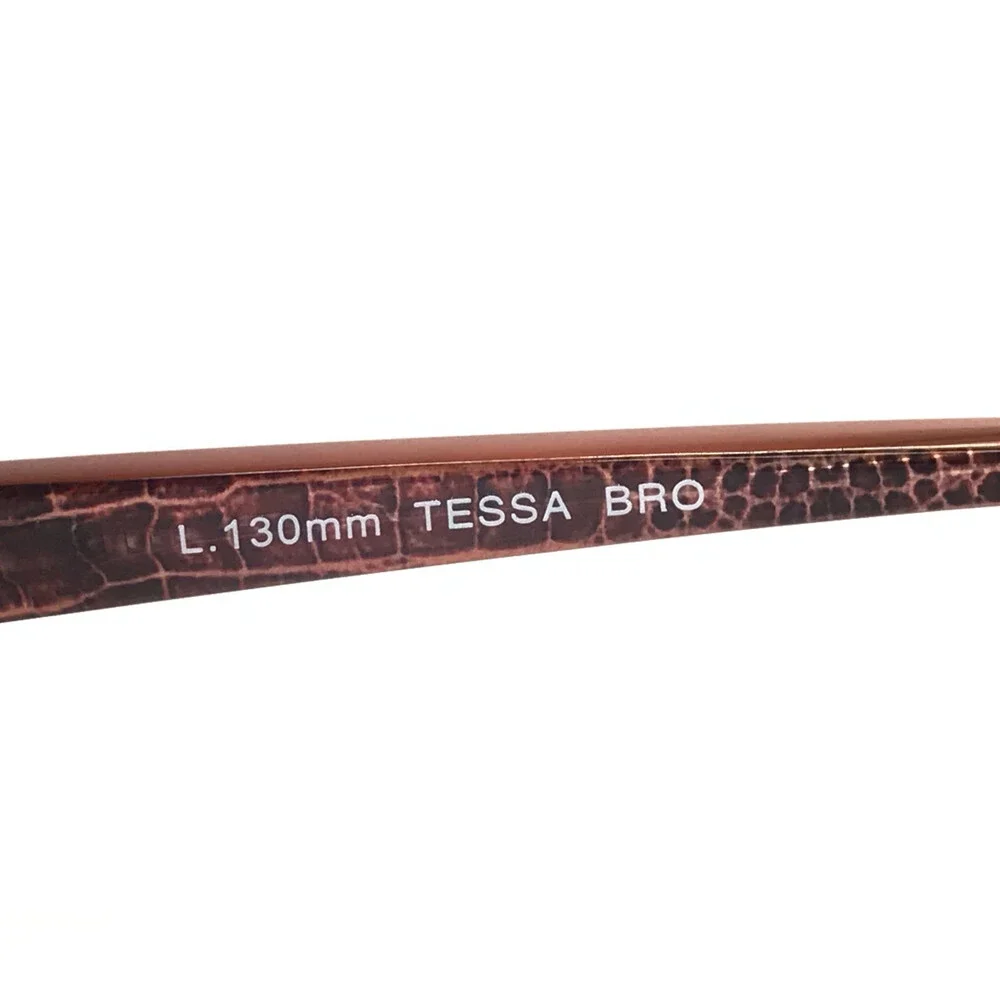 BCBGMAXAZRIA Eyeglasses Frames TESSA BRO Brown Pink Rectangle Full Rim 49-15-130